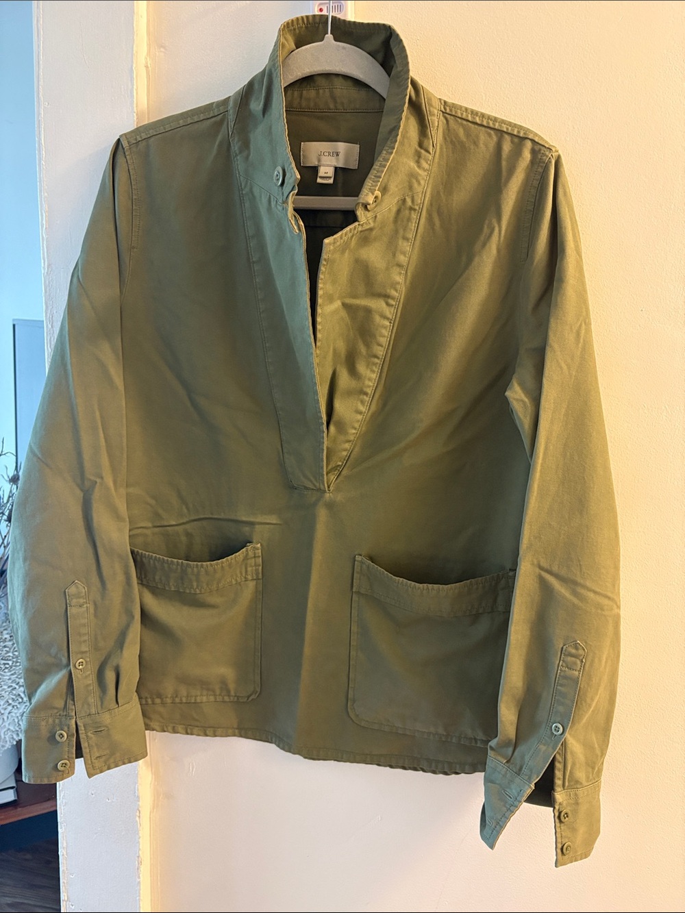 J. Crew Olive Green Utility Pullover Jacket
